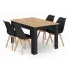 Komplet stół z 4 krzesłami - Kris 3X