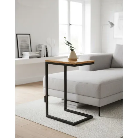 Fotografia Industrialny Stolik kawowy loft Dragan - dąb złoty z kategorii Ławy i stoliki