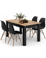 Zestaw stół z 4 krzesłami - Kris 4X w sklepie Edinos.pl