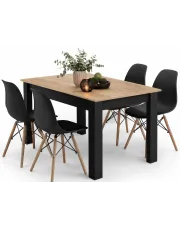 Zestaw stół z 4 krzesłami - Kris 4X w sklepie Edinos.pl