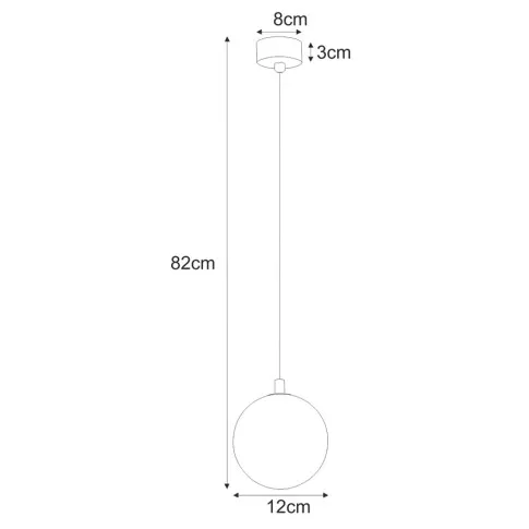 Wymiary lampy J061-Asejo