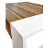 Szczegółowe zdjęcie nr 4 produktu Stolik kawowy Rokus - biały & orzech