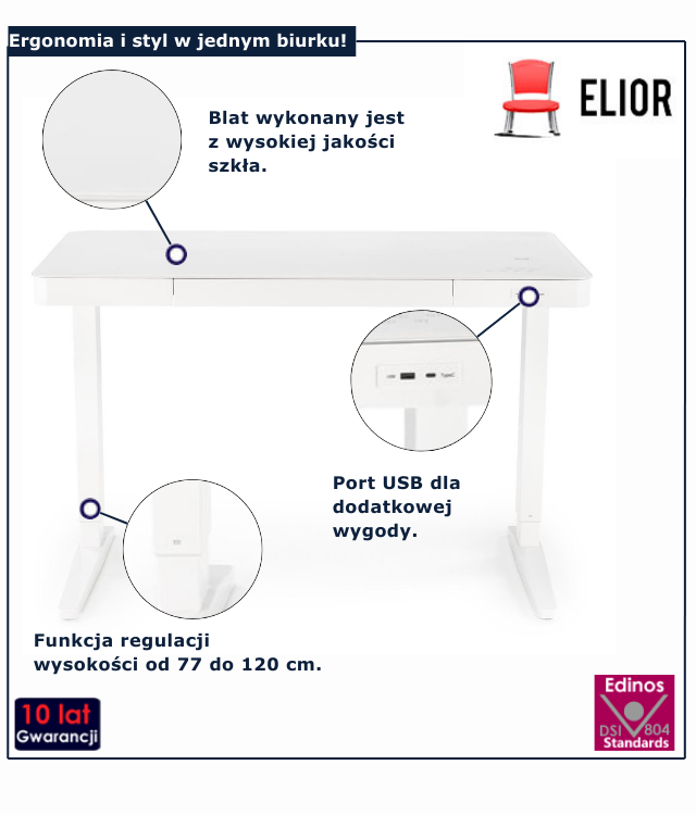 Biurko do pracy i nauki Liveno