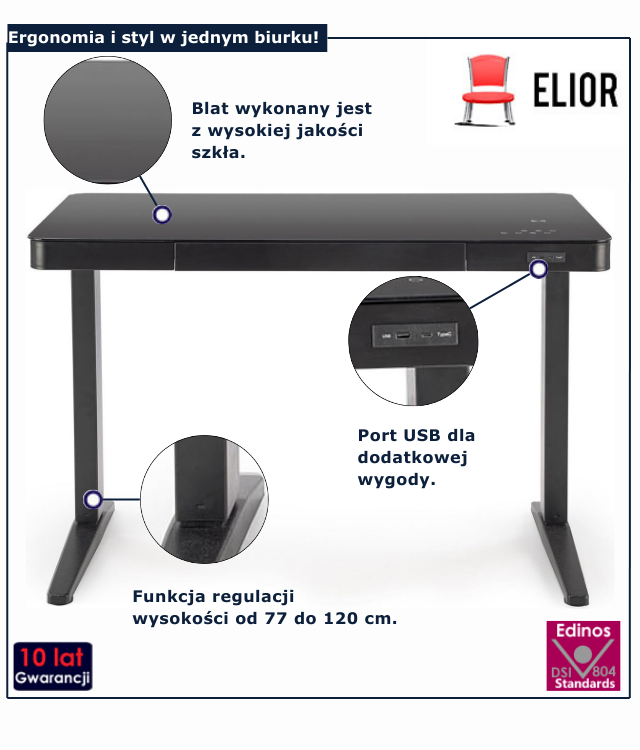 Biurko do pracy i nauki Liveno