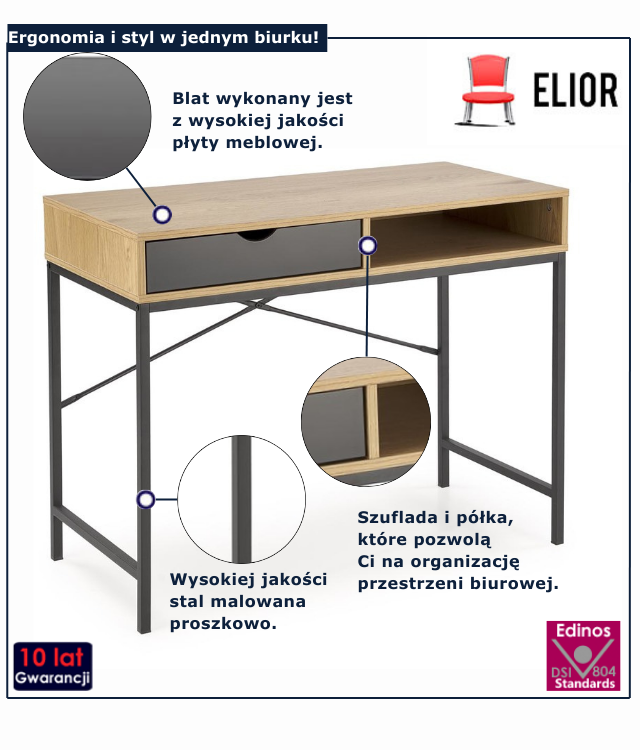 Biurko do pracy i nauki Maroki