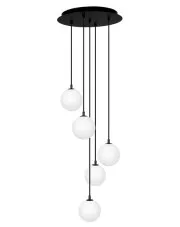 Biała lampa z wiszącymi kulami - J062-Asejo w sklepie Edinos.pl
