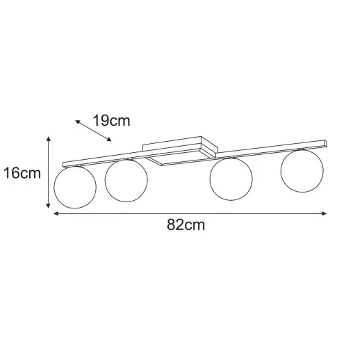 Wymiary lampy J066-Gaber
