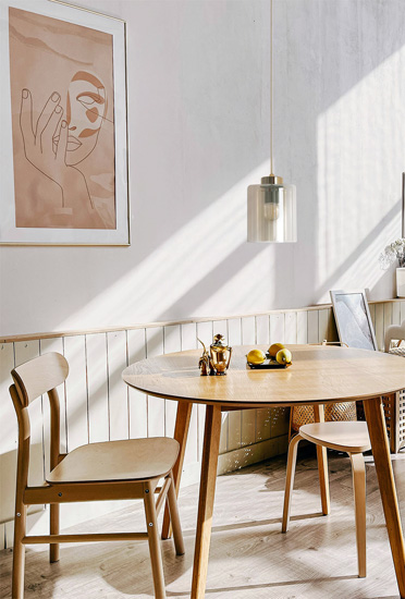 Wisząca lampa beżowa J071-Kallis