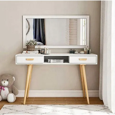 Fotografia Skandynawskie biurko Izuru - białe z kategorii Biurka