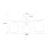 Wymiary lampy J075-Bira