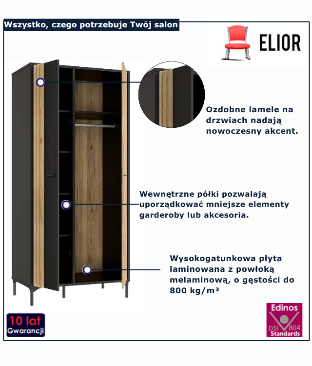 Nowoczesna szafa lamisso 7X