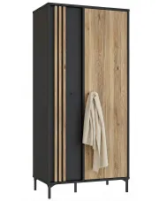 Szafa stojąca dąb mauvella - Liam 7X w sklepie Edinos.pl