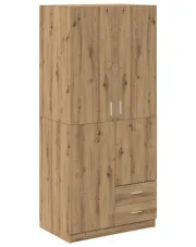 Nowoczesna szafa dąb artisan - Cleoni w sklepie Edinos.pl