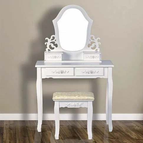 Zdjęcie romantyczna toaletka vintage Bosta 2X biała | Edinos.pl