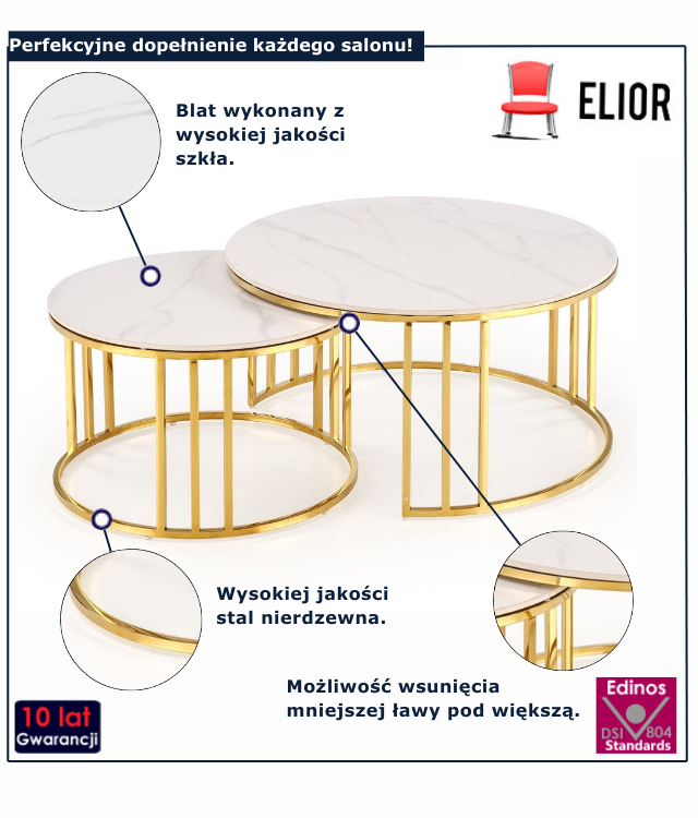 Zestaw stolików Sapori