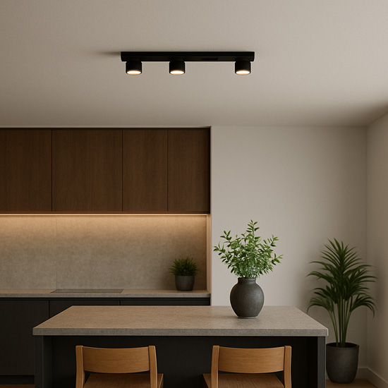 Lampa sufitowa czarna J086-Apal