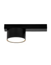 Czarna jednopunktowa lampa sufitowa - J087-Apal w sklepie Edinos.pl