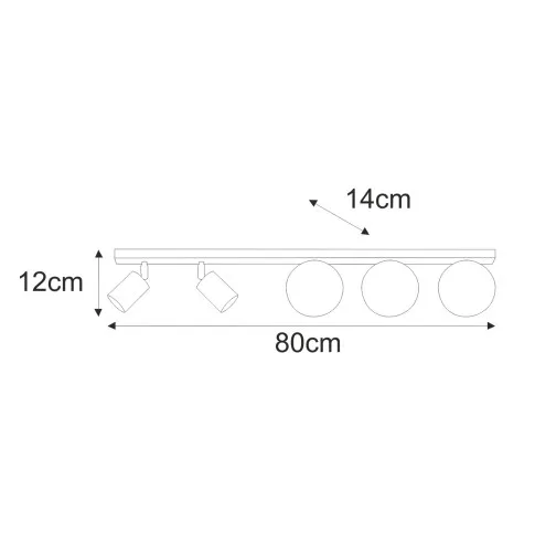 Wymiary lampy J090-Listora