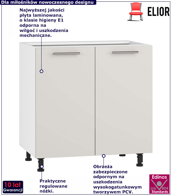 Szafka dolna do kuchni Vokres 13X kaszmir