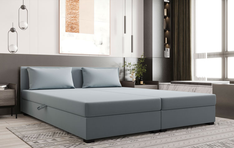 Sypialnia z wykorzystaniem tapczanu Efox 3X niebieski