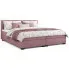 Różowe łóżko dwuosobowe z pojemnikiem Efox 3X - 3 rozmiary
