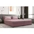 Sypialnia nowoczesna z wykorzystaniem różowego łóżka Fionis 3X