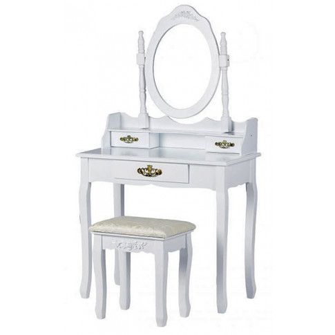 Zdjęcie produktu Elegancka toaletka Melinda 5X - biała.