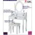 Szczegółowe zdjęcie nr 4 produktu Elegancka toaletka Sander 5X - biała