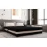 Sypialnia z nowoczesnym tapczanem Fionis 3X czarny + ecru
