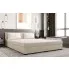 Sypialnia z kremowym łóżkiem welurowym Fionis 4X