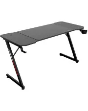 Czarne biurko gamingowe 140 cm - Falax w sklepie Edinos.pl