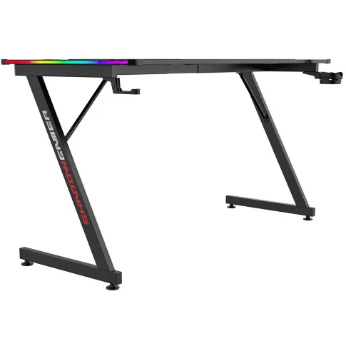 Biurko czarne LED Villosa