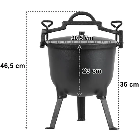 Wymiary kociołka Berb 4X