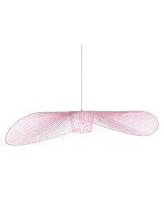 Różowa druciana lampa wisząca kapelusz - J094-Awil w sklepie Edinos.pl