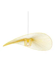 Żółta druciana lampa wisząca kapelusz - J094-Awil w sklepie Edinos.pl