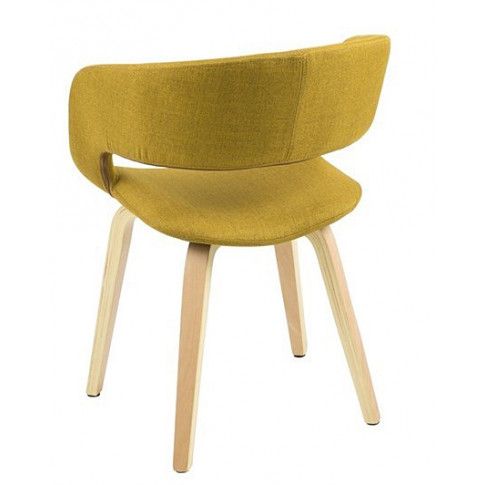 Zdjęcie stylowe krzesło skandynawskie Stovo żółte - sklep Edinos.pl