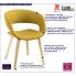 Fotografia Krzesło skandynawskie Stovo - żółte z kategorii Krzesła
