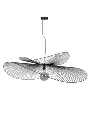 Czarna duża lampa druciana wiszący kapelusz - J095-Awil w sklepie Edinos.pl