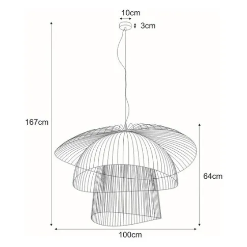 Wymiary lampy J096-Lampat