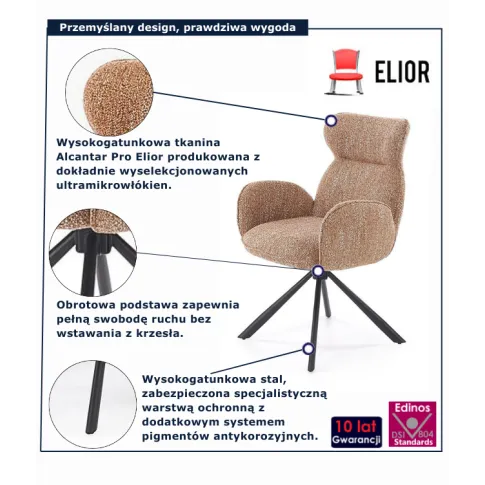 Krzesło cynamonowe Loris
