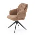 Brązowe krzesło pikowane Renarox