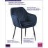 Fotografia Tapicerowany fotel welurowy Erino 3X- niebieski z kategorii Fotele młodzieżowe wypoczynkowe