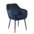 Zdjęcie produktu Tapicerowany fotel welurowy Erino 3X- niebieski.