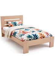 Drewniane łóżko pojedyncze w kolorze naturalnym 90x200 - Mossil w sklepie Edinos.pl