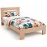Drewniane łóżko pojedyncze w kolorze naturalnym 90x200 - Mossil