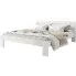 Białe klasyczne łóżko Sagitta