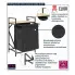 infografika kosza czarnego z półką dąb sonoma Frotto 3X
