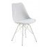 Zdjęcie produktu Nowoczesne krzesło tapicerowane Lindi - białe.