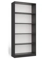 Regał na ubrania otwarty antracytowy 80 cm - Nidan 4X w sklepie Edinos.pl