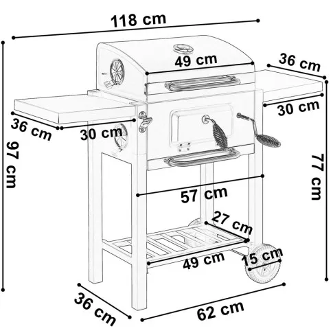 Wymiary grilla Majoran